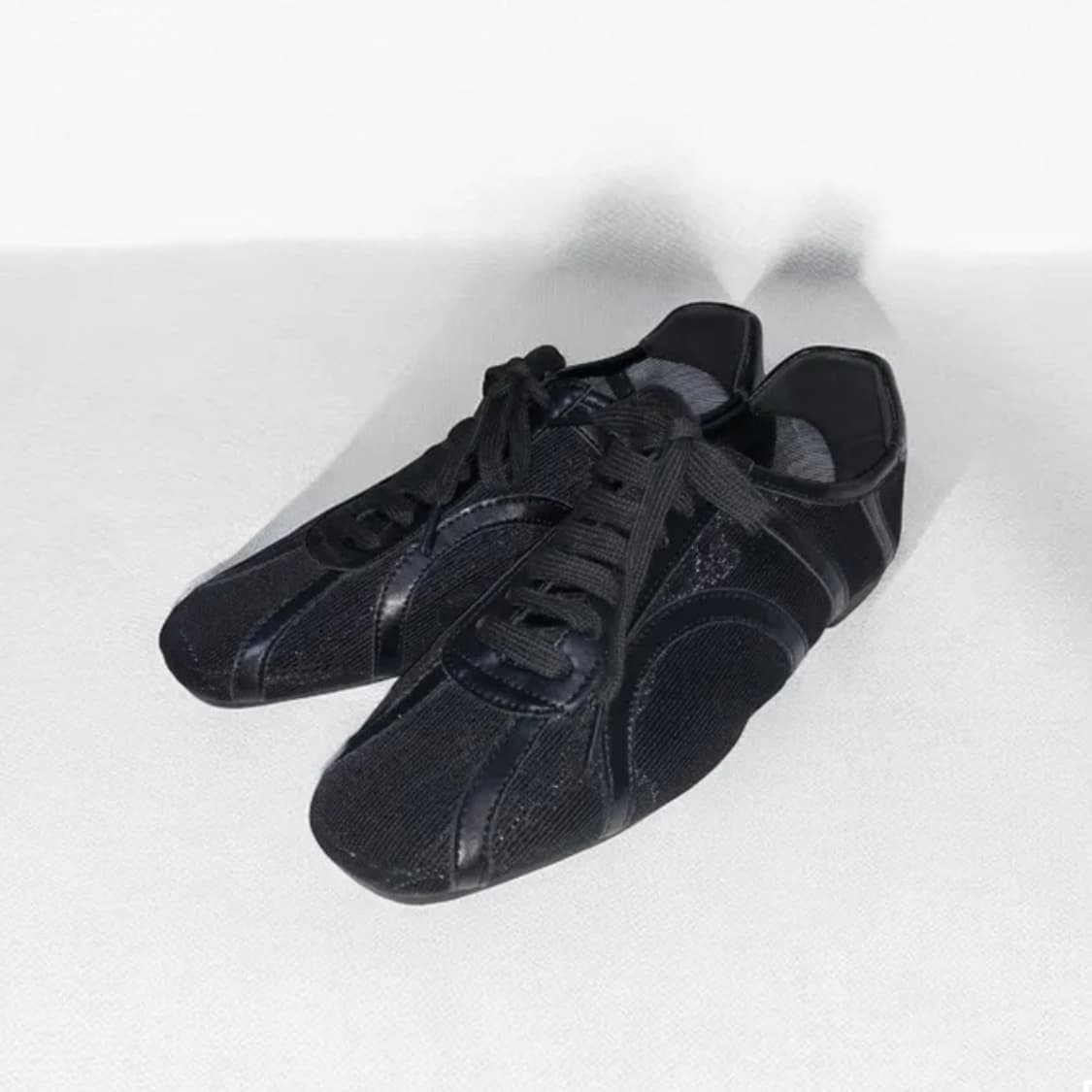 그린씨 라인 시스루 스니커즈 블랙 line see-through snea 상품이미지1