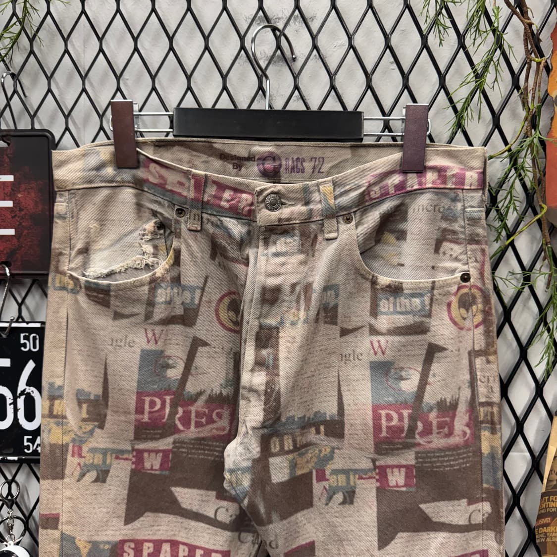 90s 리바이스 501 데님 팬츠 전후면 프린팅 포인트 상품이미지3