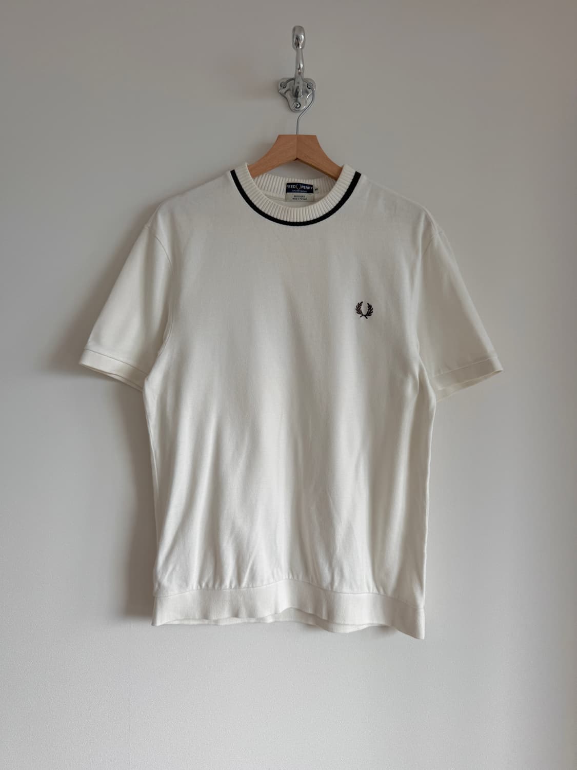 프레드페리(FRED PERRY) 반팔 코튼 니트 상품이미지1