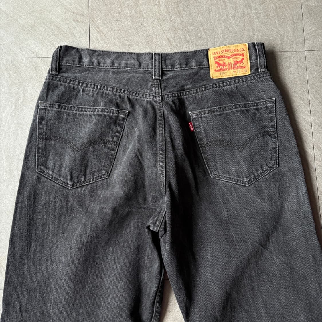 리바이스 정품 550 데님 블랙 팬츠 바지 상품이미지7
