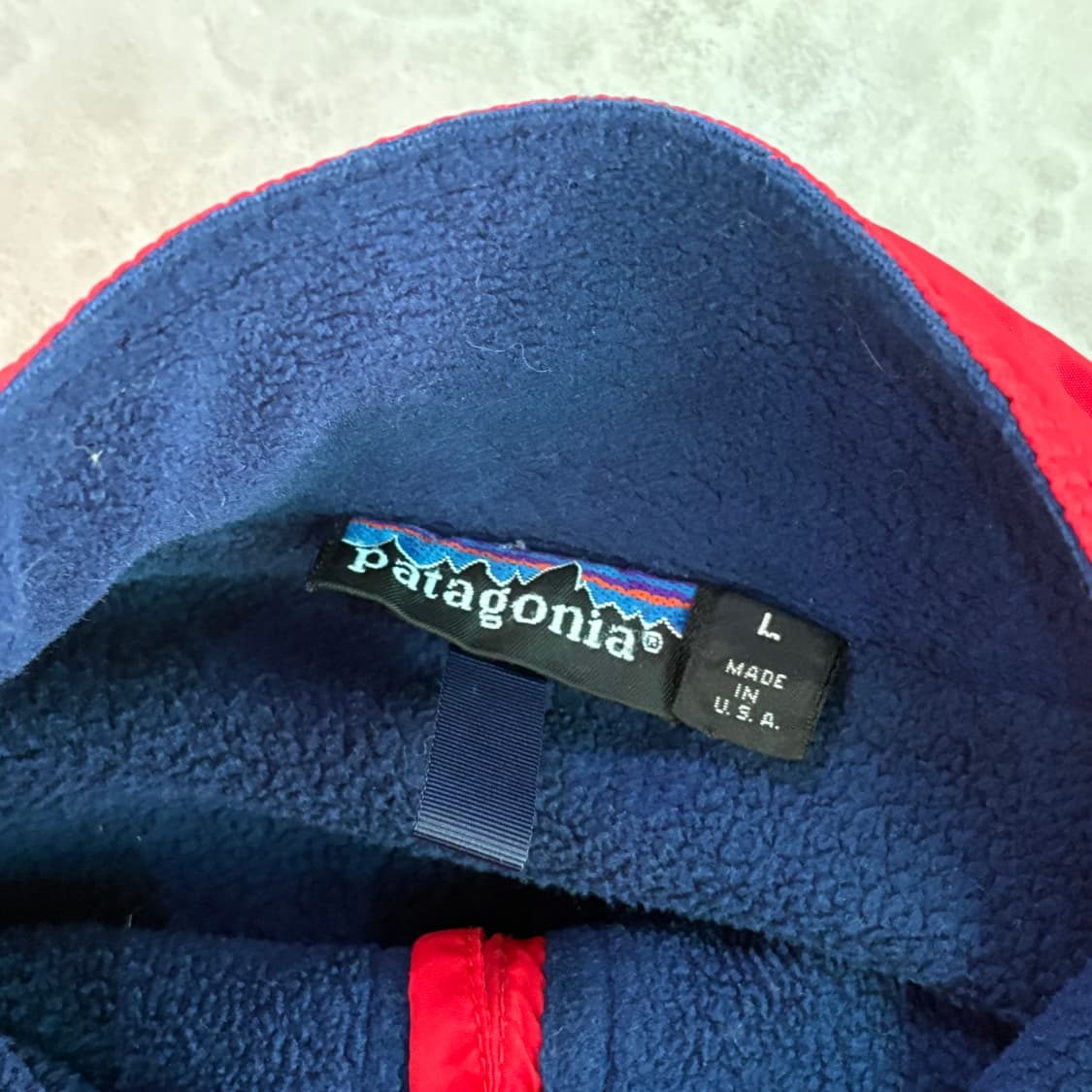 90s USA🇺🇸 파타고니아 쉘드 신칠라 웜업 봄버 자켓 딥파일 상품이미지3