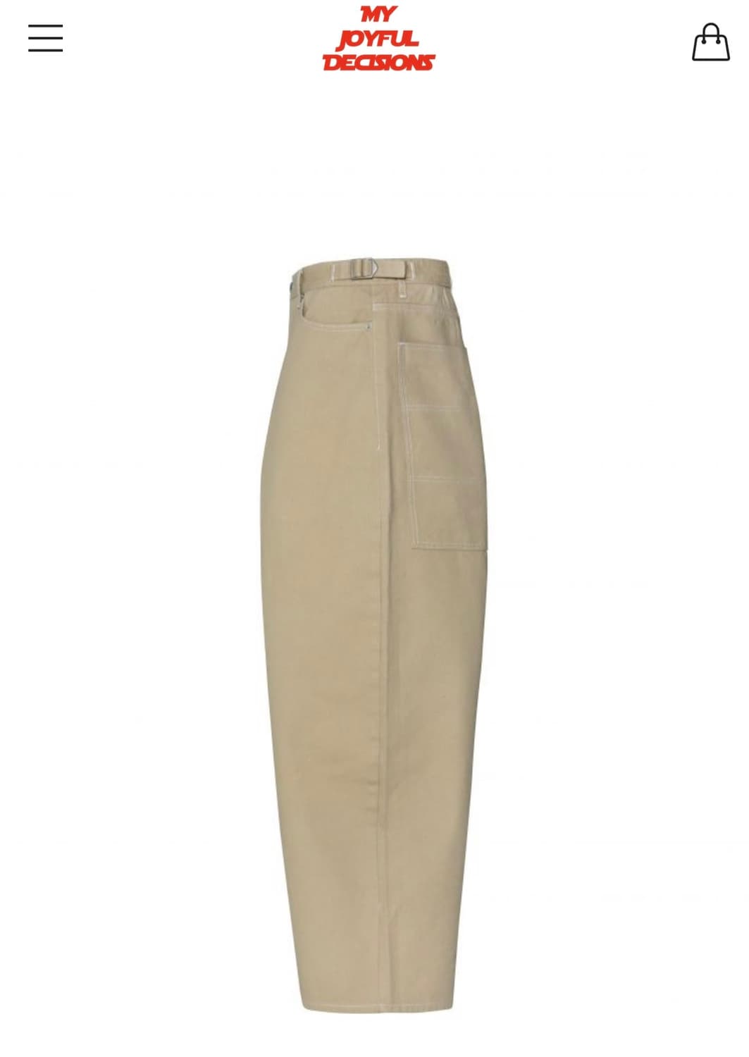 MJD BIG POCKET BAGGY PANTS (베이지)  상품이미지3