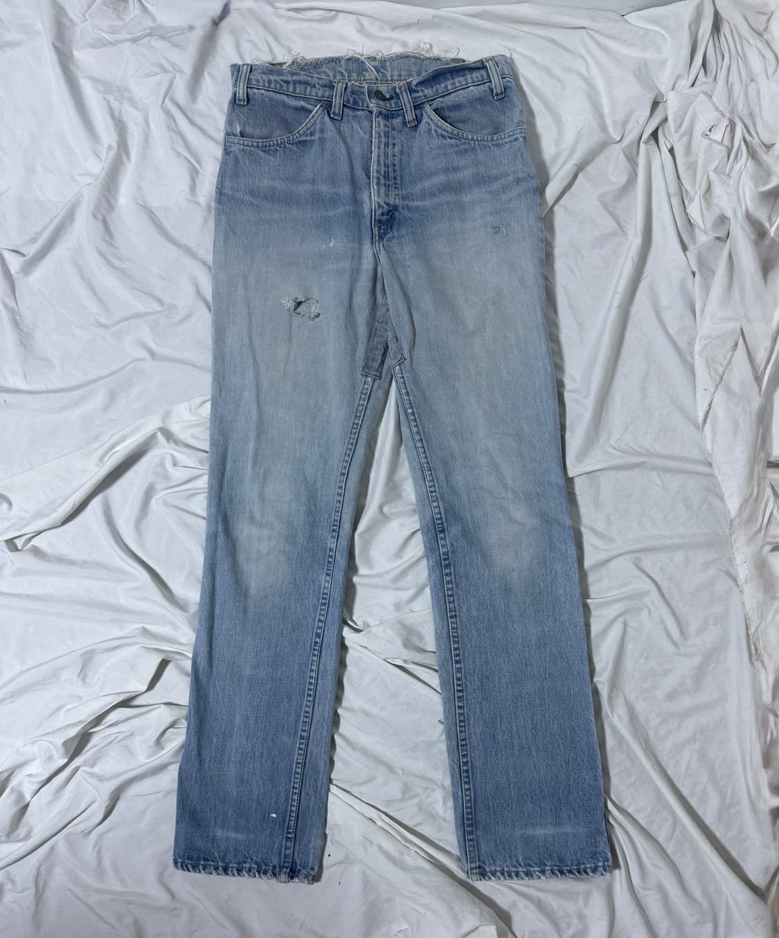 70s usa 리바이스 519 오렌지탭 데님팬츠 탈론 지퍼 상품이미지3