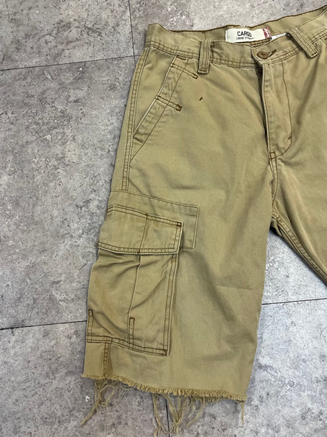 리바이스 카고 하프 팬츠 베이지 W28 L30 #csz3381 상품이미지4