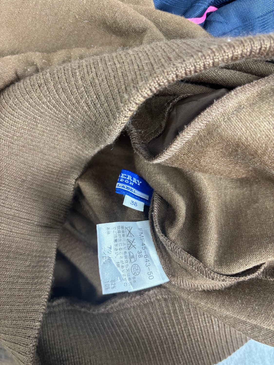 버버리 블루 라벨 코튼 울 니트 튜닉 원피스 상품이미지4