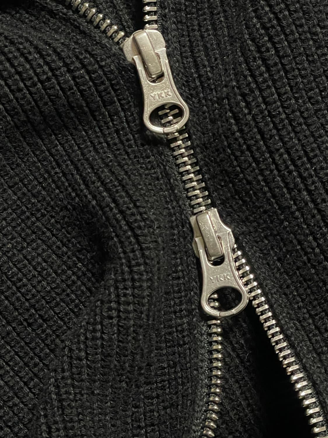 스톤아일랜드 블랙 니트 집업 M 상품이미지4