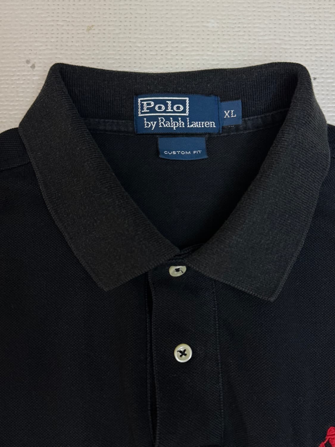 폴로 랄프로렌 빅포니  블랙 카라티 XL 상품이미지4
