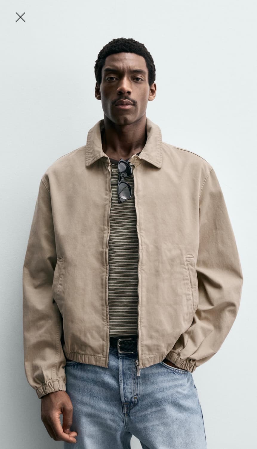 ZARA 베이지 코튼 자켓 상품이미지2