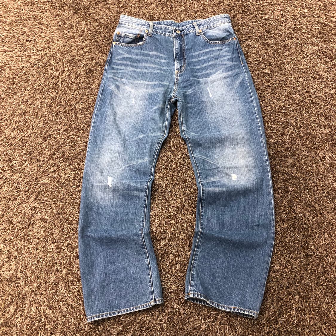 리바이스 501 워싱 데님 팬츠 상품이미지2