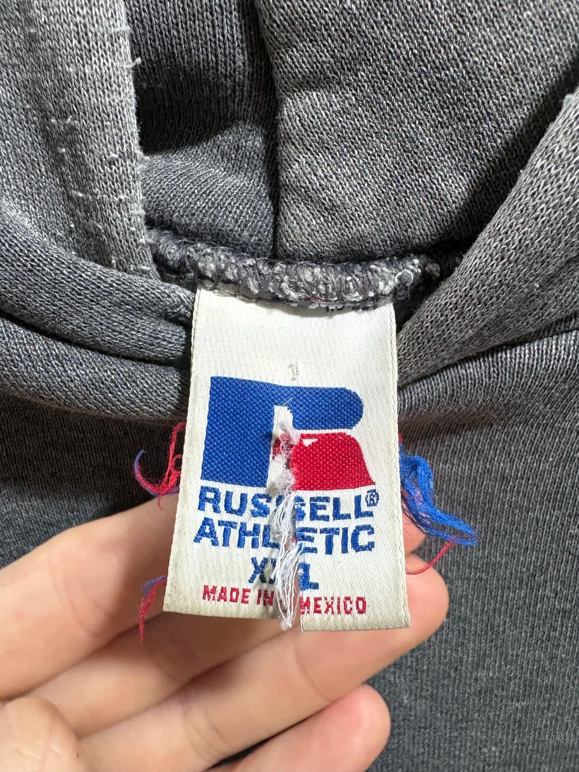 90s 러셀 후드 그레이 xxl 상품이미지4