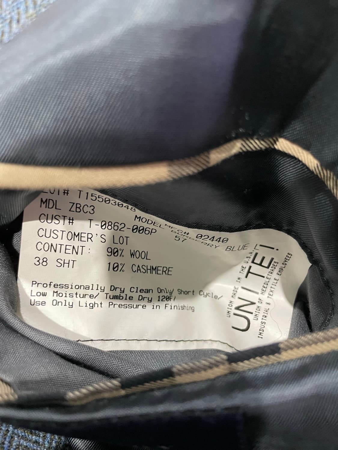 Burberry 버버리 헤링본 남성 자켓 38 정품 상품이미지5