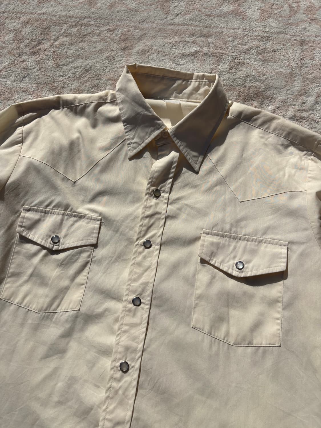 Vintage Cream cowboy Western Shirt 상품이미지4