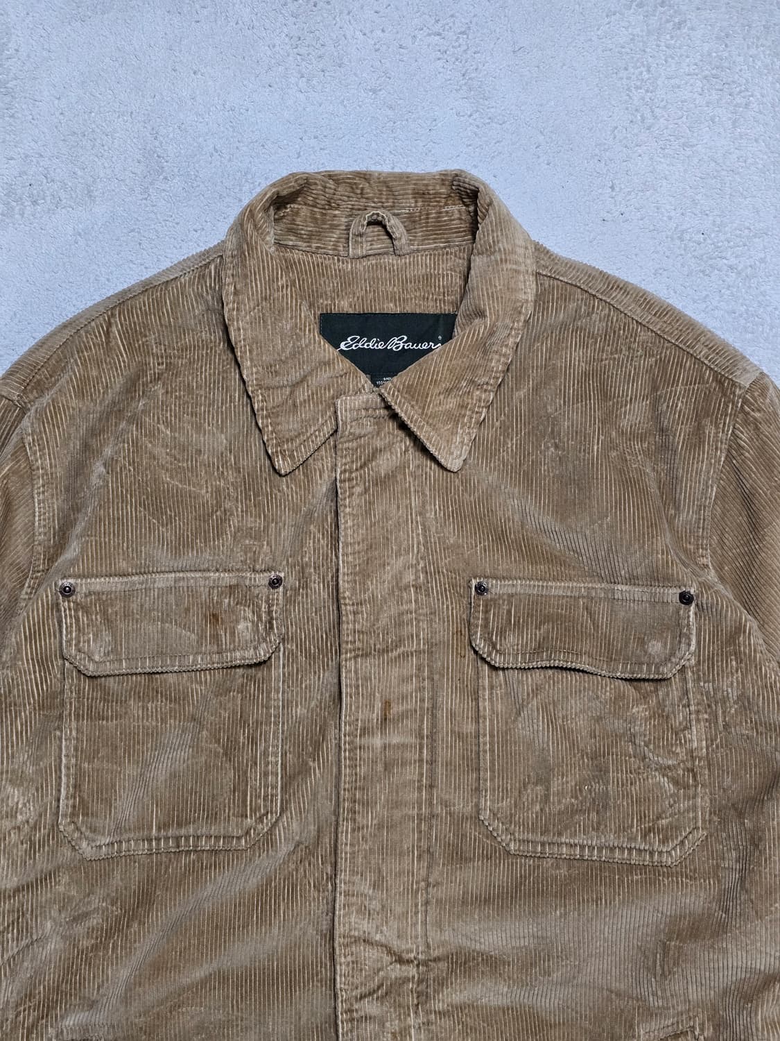 에디바우어 코듀로이 골덴 집업 자켓 브라운 L 상품이미지3