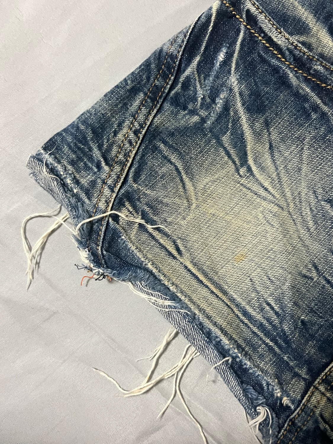 ✨vintage denim skirt 크랙 워싱✨ 상품이미지4