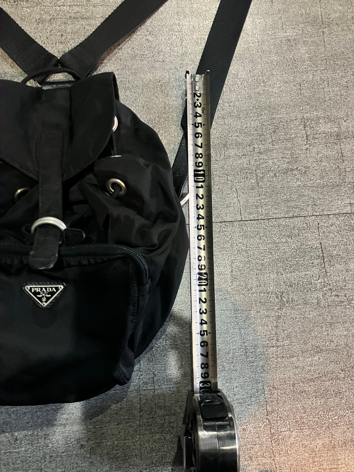 Prada 프라다 핀터깔 중앙로고 빈티지미니백팩 상품이미지3