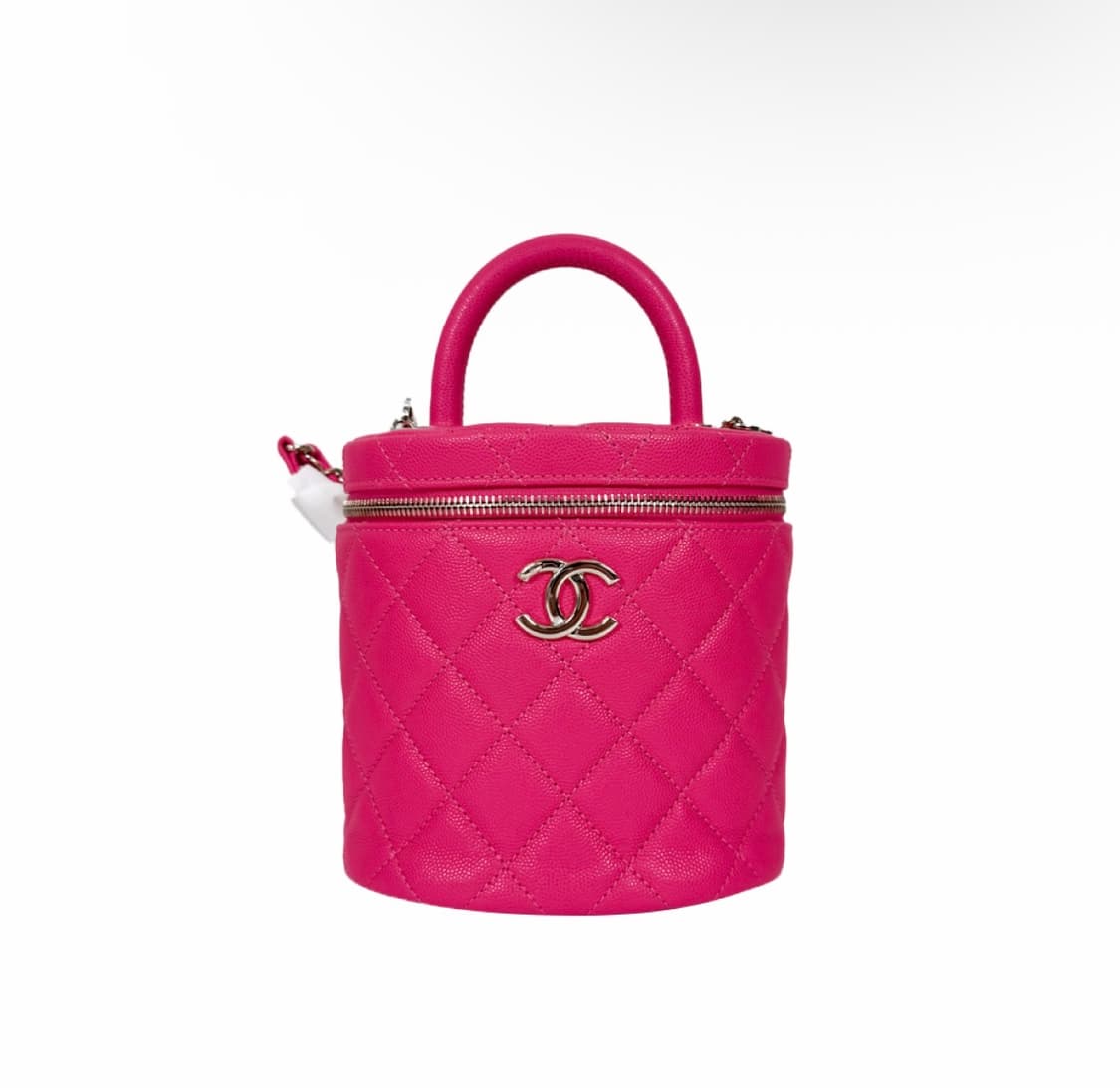 [OS] 샤넬 여성 코코 탑핸들 캐비어 카프스킨 베니티 크로스백 핑크 상품이미지1