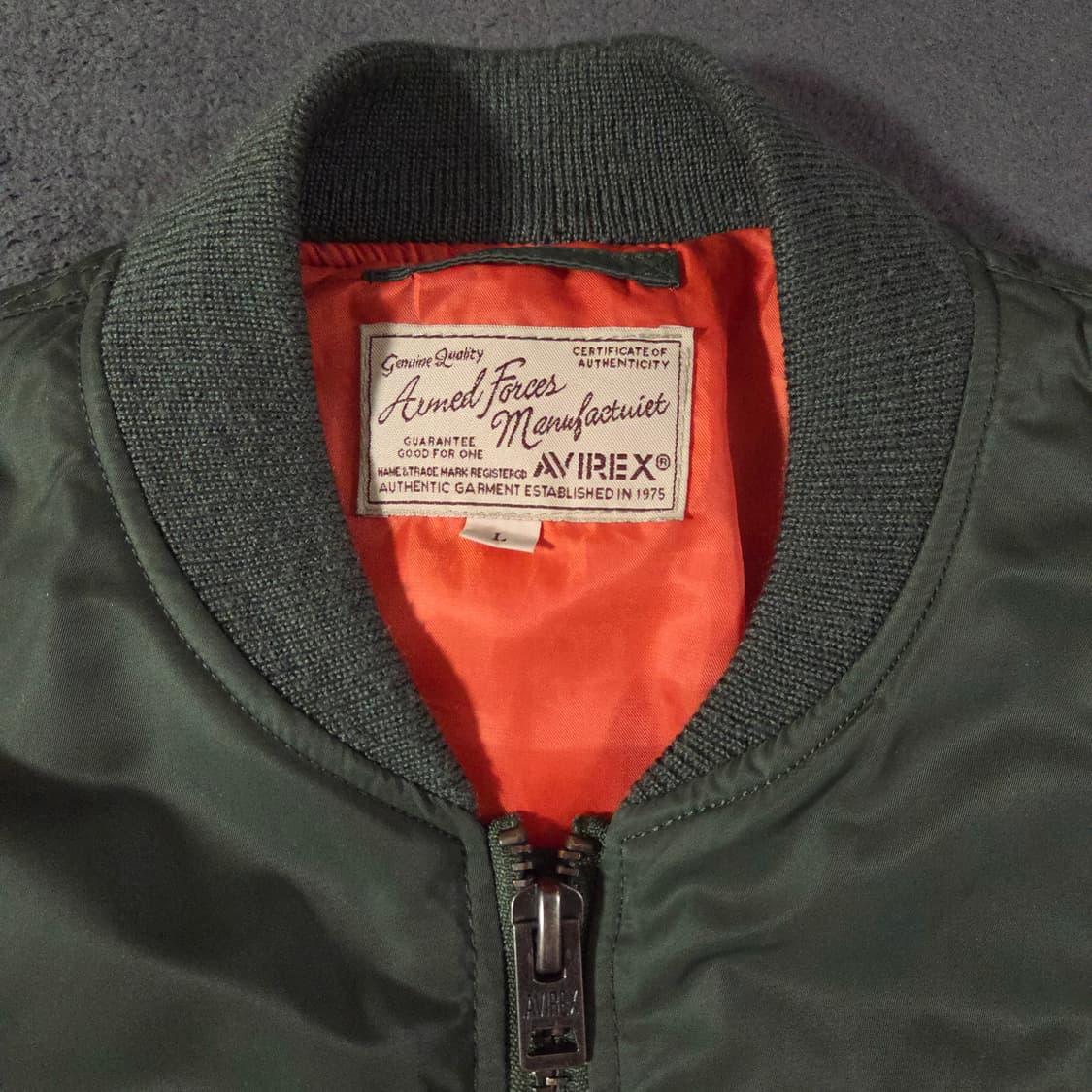 아비렉스 us에어포스 ma1 봄버 자켓 L 상품이미지5
