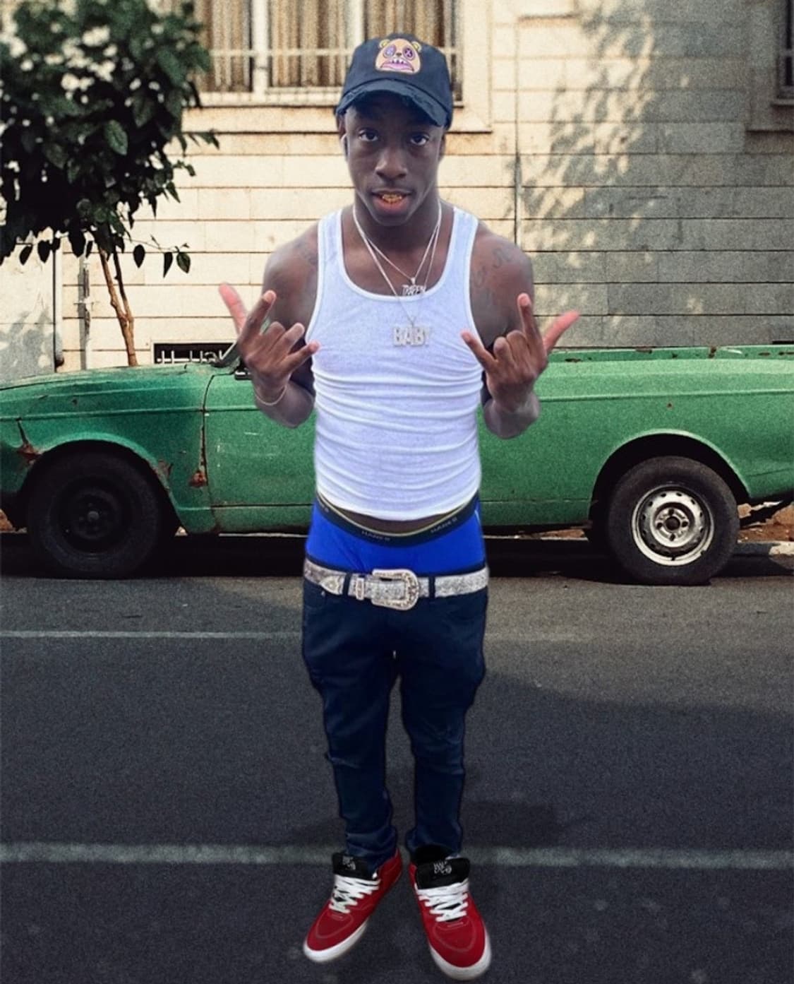 반스하프캡 레드 상품이미지1