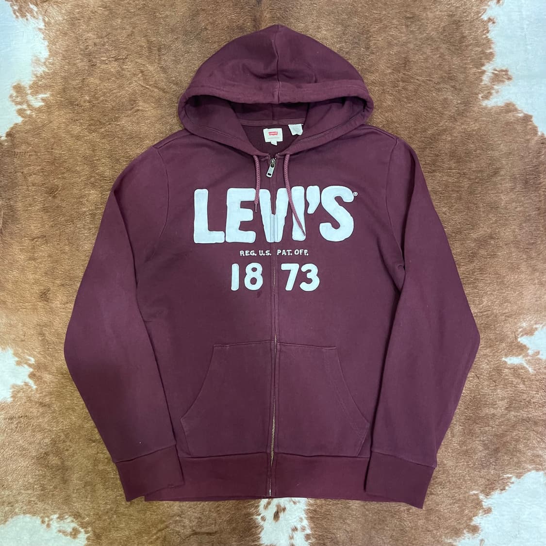 리바이스 레터링 후드집업 상품이미지1