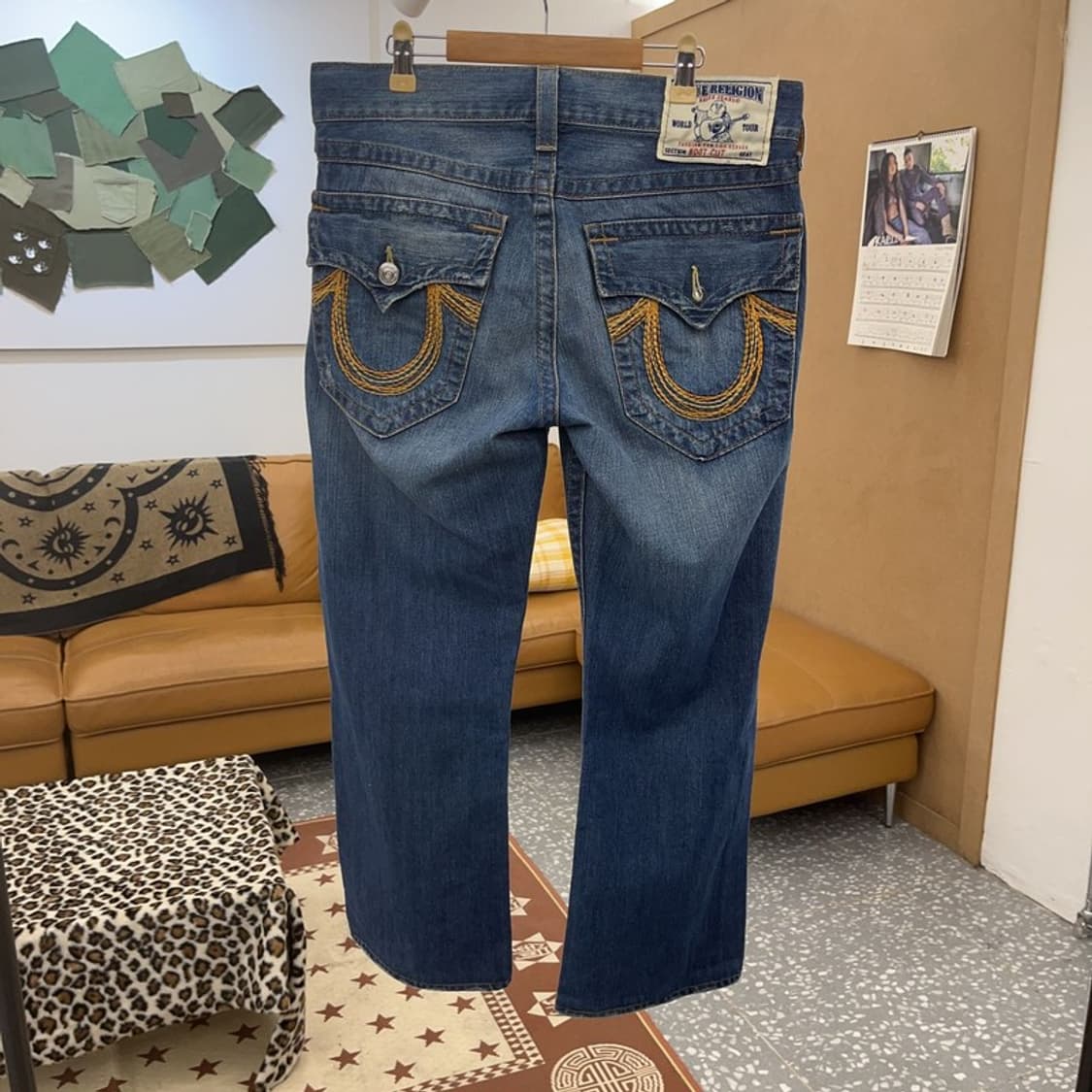 트루릴리전 올드스쿨 레트로 빈티지 부츠컷 데님팬츠 31인치 C09597 상품이미지4