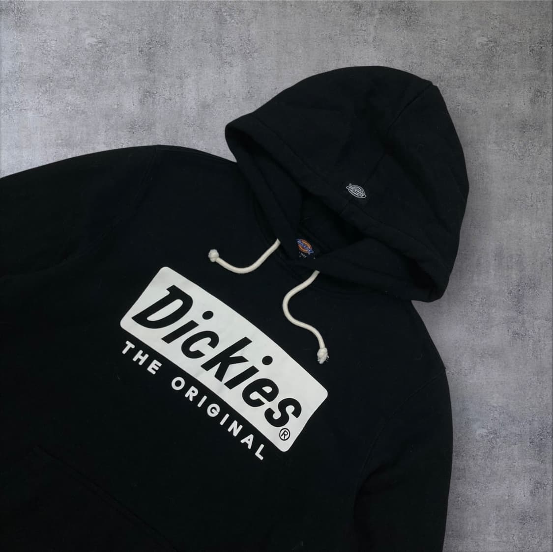 디키즈 스펠아웃 빅로고 블랙 후드티 상품이미지2