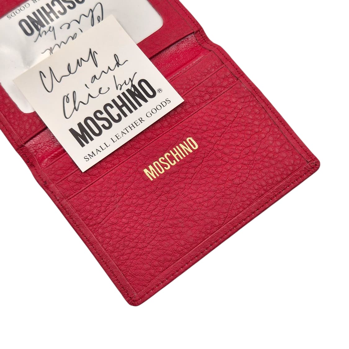 90s 이탈리아 모스키노 하트 레더 반지갑 상품이미지4