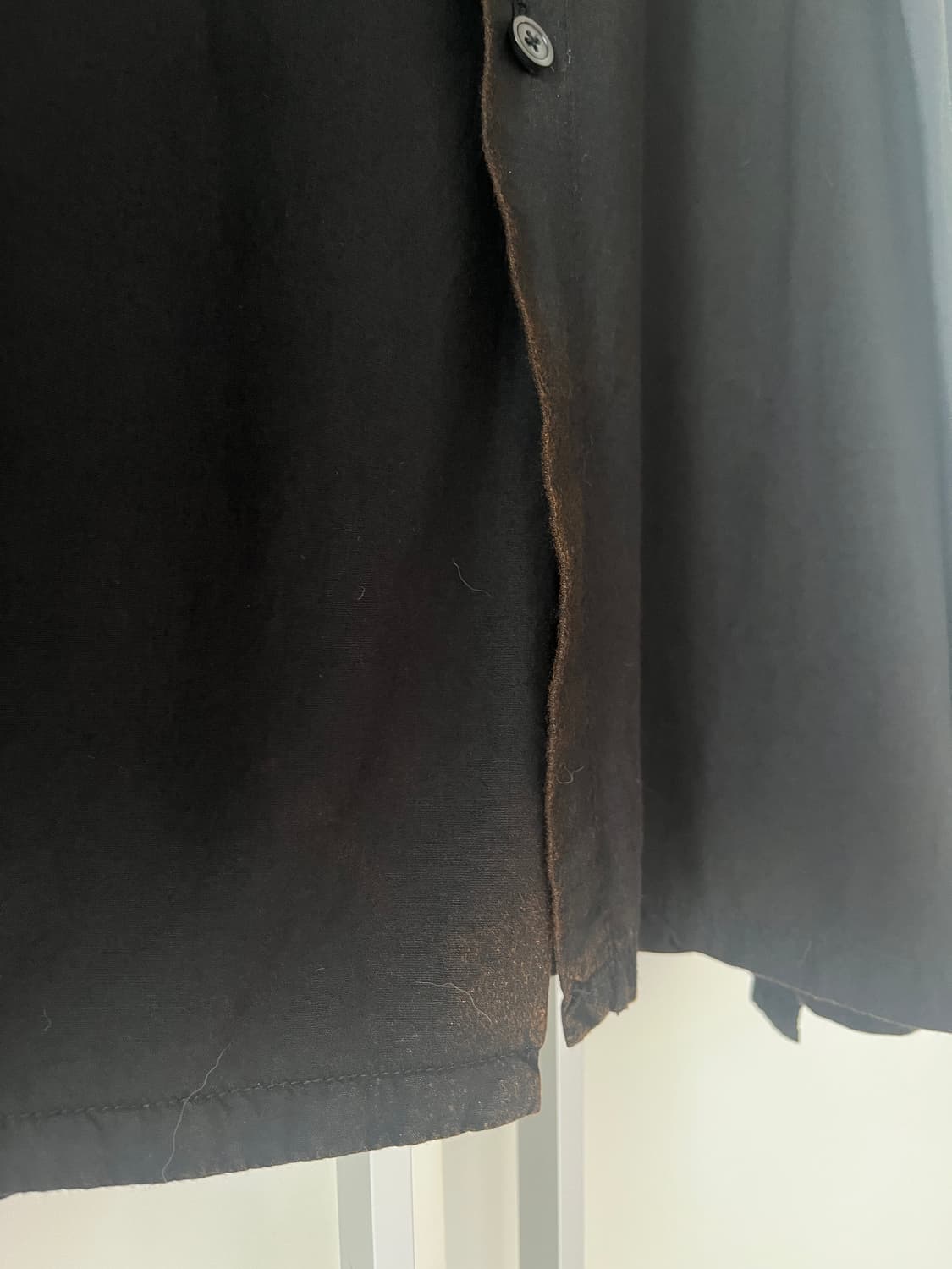 [m] 이얼즈어고 워시드 레이온 드래이프리 레이어드 셔츠 아카이브샘플 상품이미지8