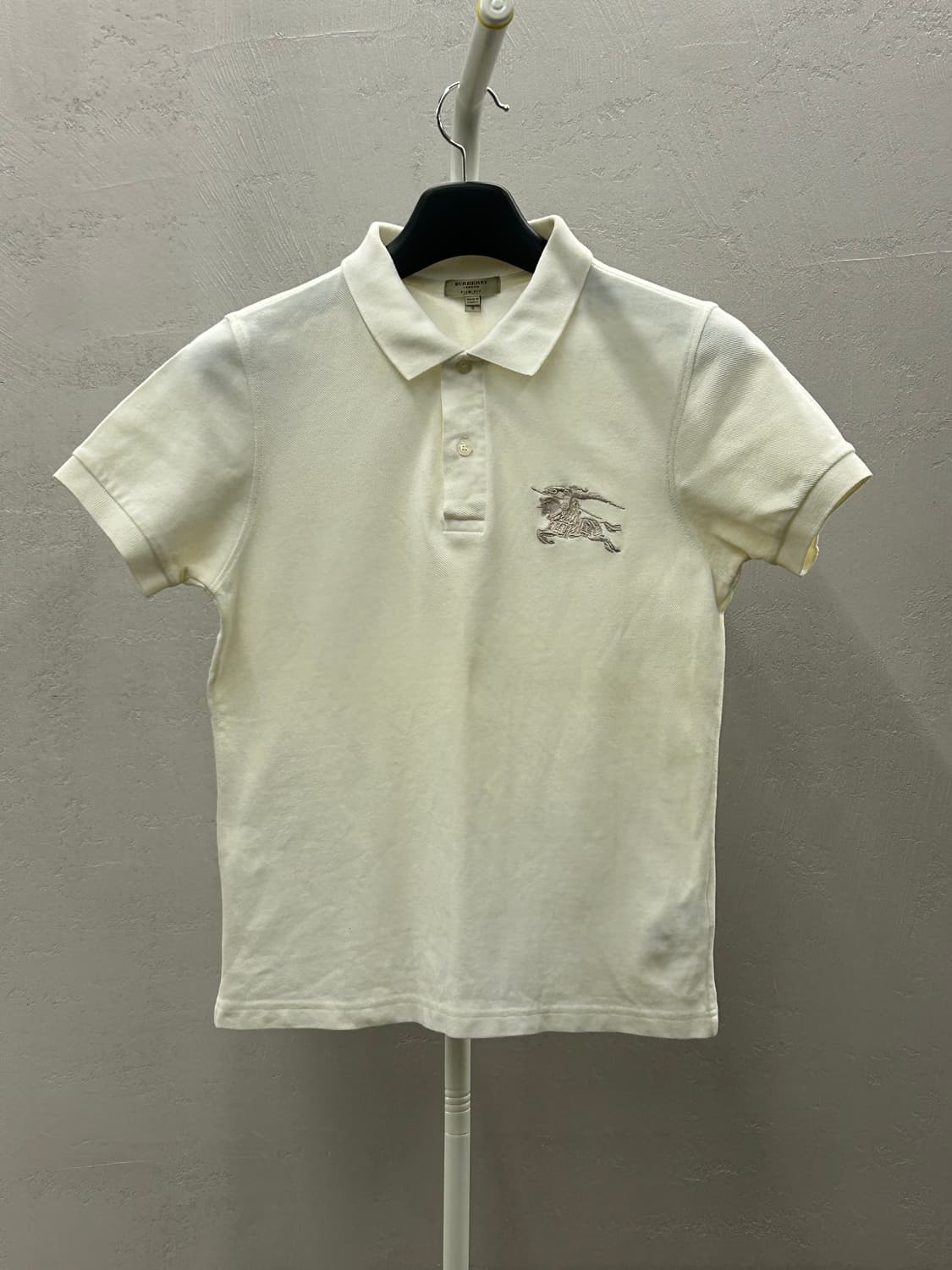 버버리 반팔 폴로티 아이보리 상품이미지2