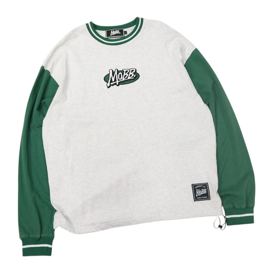 MOBB 몹 스트릿 로고 나염 스트링 그린 배색 맨투맨 (L) 상품이미지1
