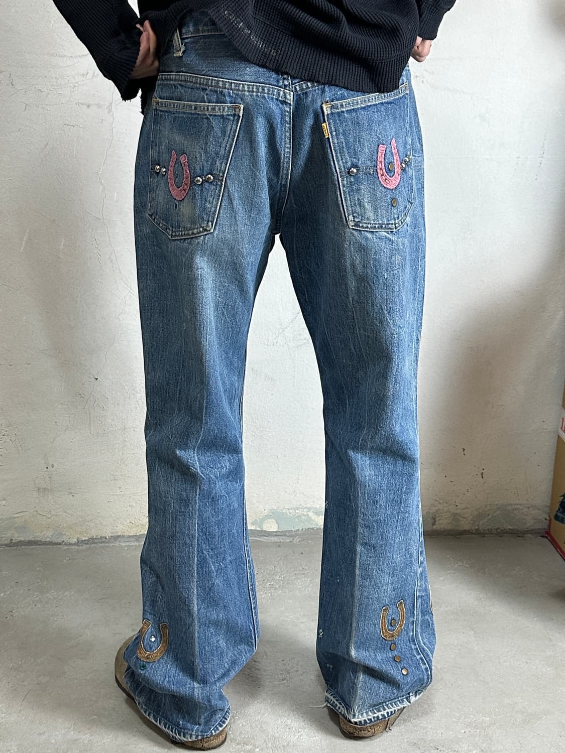 빅E 70's USA 빈티지 리바이스 646 벨바텀 부츠컷 오렌지탭 상품이미지5