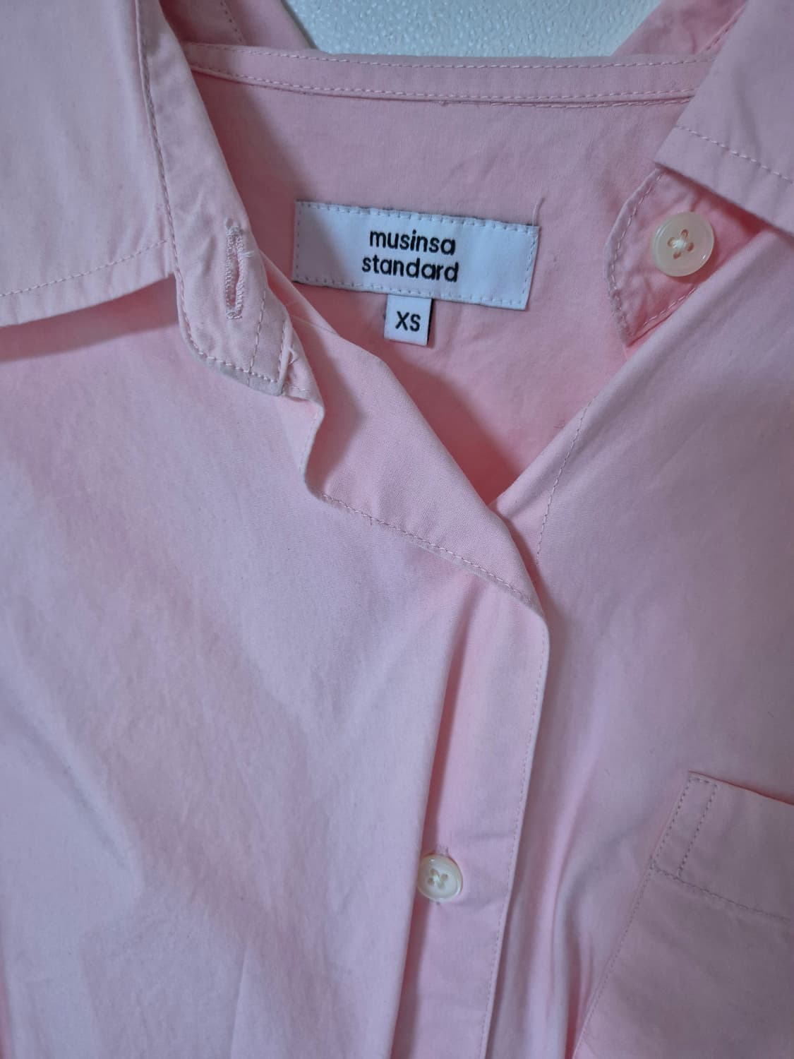 무신사스탠다드우먼 오버사이즈 워시드 포플린 셔츠 상품이미지6