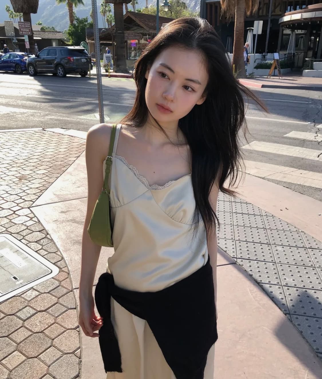 위드아웃썸머 새틴 레이스 탑_버터 상품이미지4