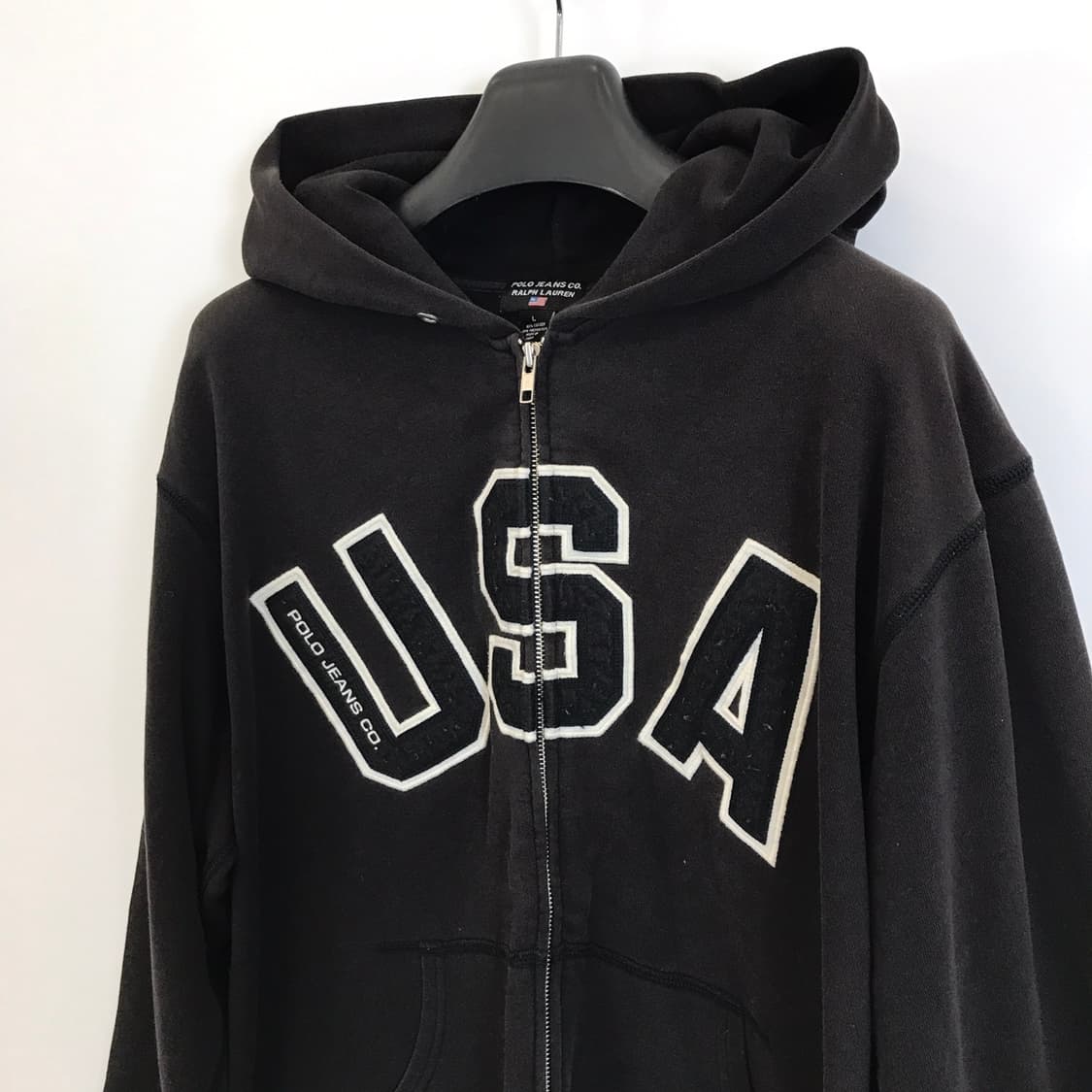 폴로 랄프로렌 USA 빈티지 가먼트후드집업 [해외L] 상품이미지2