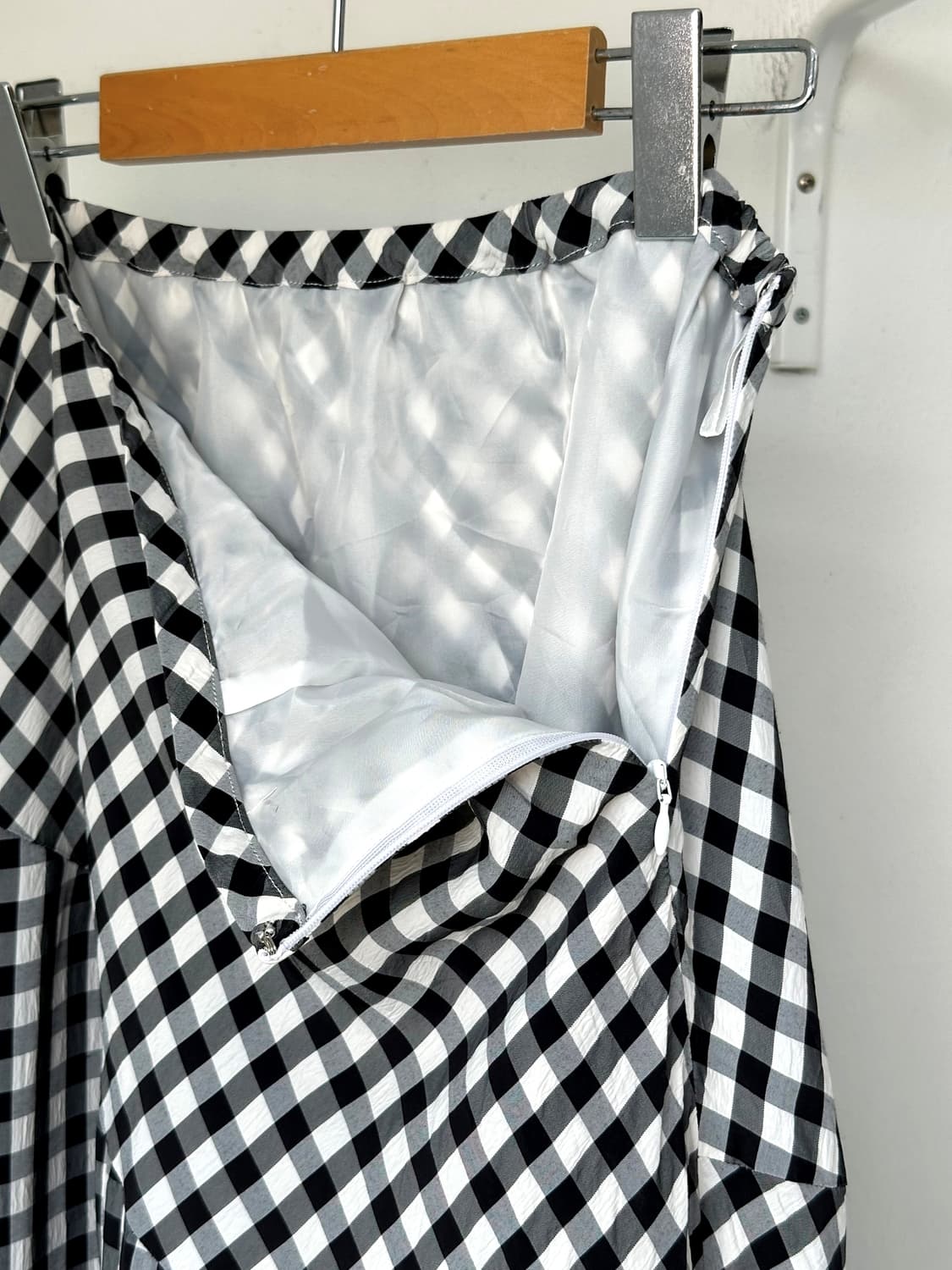 High count rayon tencel  panel skirt 상품이미지6