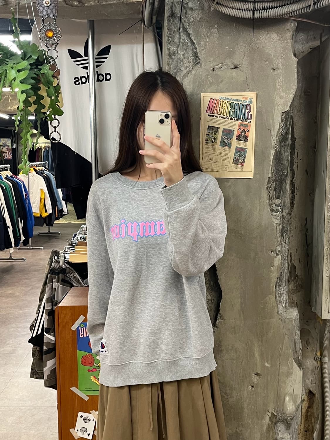 챔피온 맨투맨 그레이 #csz841 상품이미지2