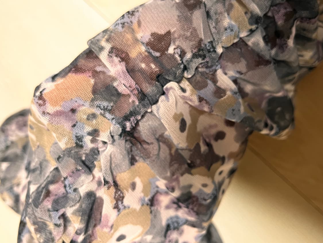 스컬프터 플라워 시스루 레깅스 팬츠 상품이미지4