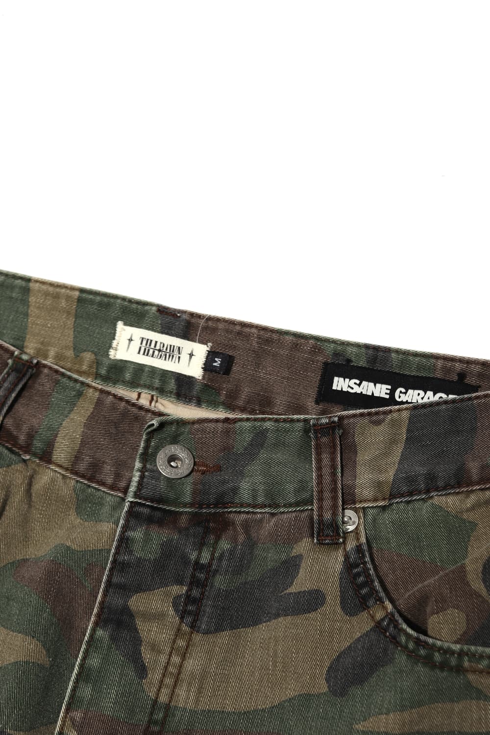 인세인개러지 x 틸던 카모 와이드핏 팬츠 size M 상품이미지4