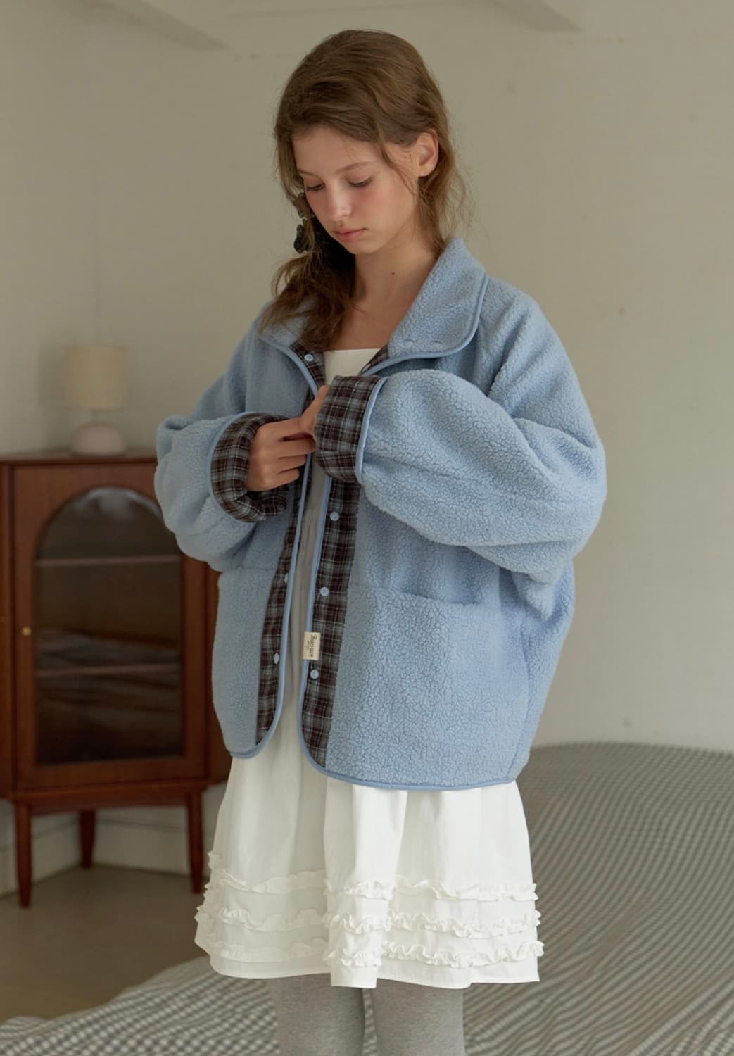 A CHECK FLEECE REVERSIBLE JUMPER 상품이미지2