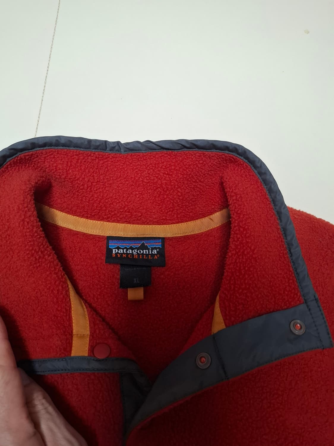 XL 빈티지 90S 포르투칼메이드 파타고니아 신칠라 레드 상품이미지3