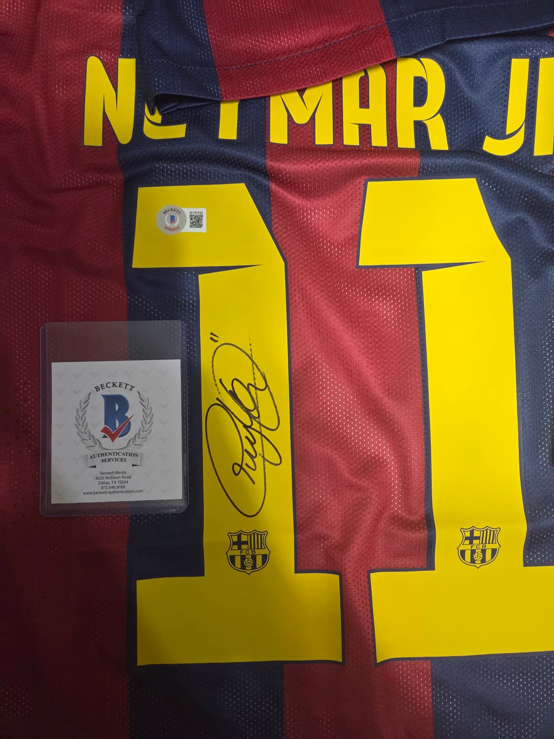 14-15 바르셀로나 네이마르+하피냐 사인 유니폼 판매 상품이미지1