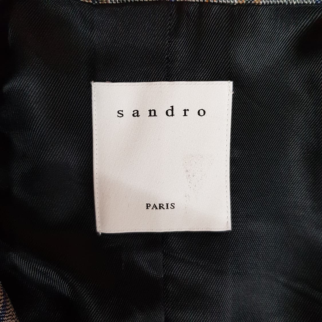 산드로 SANDRO 클래식 체크 싱글 블레이저 자켓 40사이즈 상품이미지8