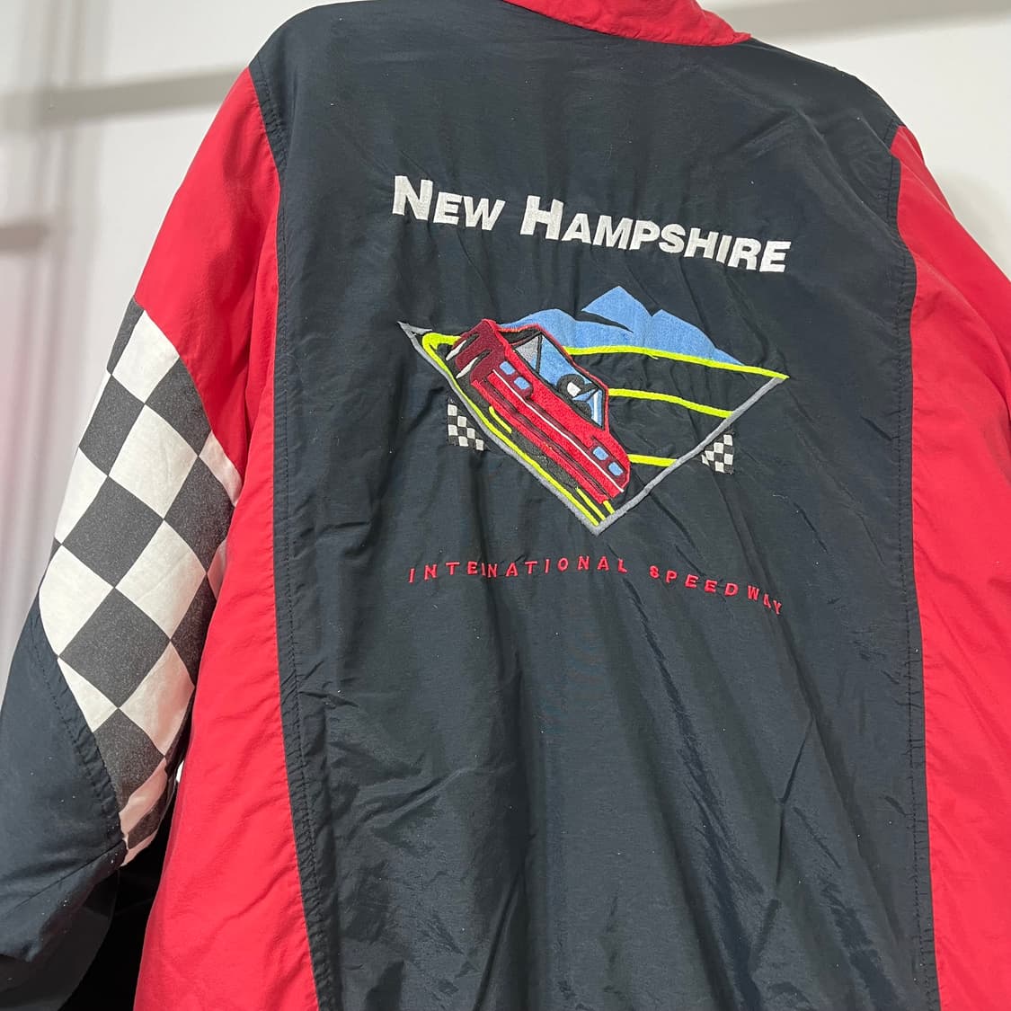 80s USA 미국생산 올드스쿨 레이싱 점퍼 자켓 상품이미지6