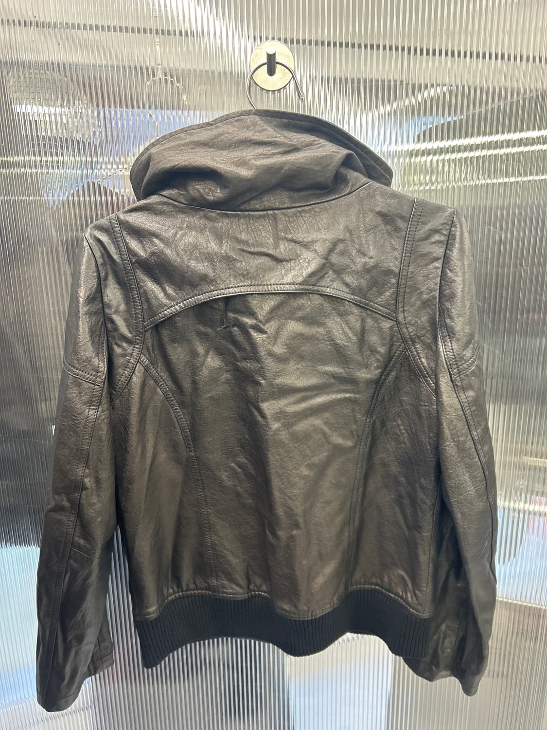 띠어리 풀집업 레더자켓 상품이미지3