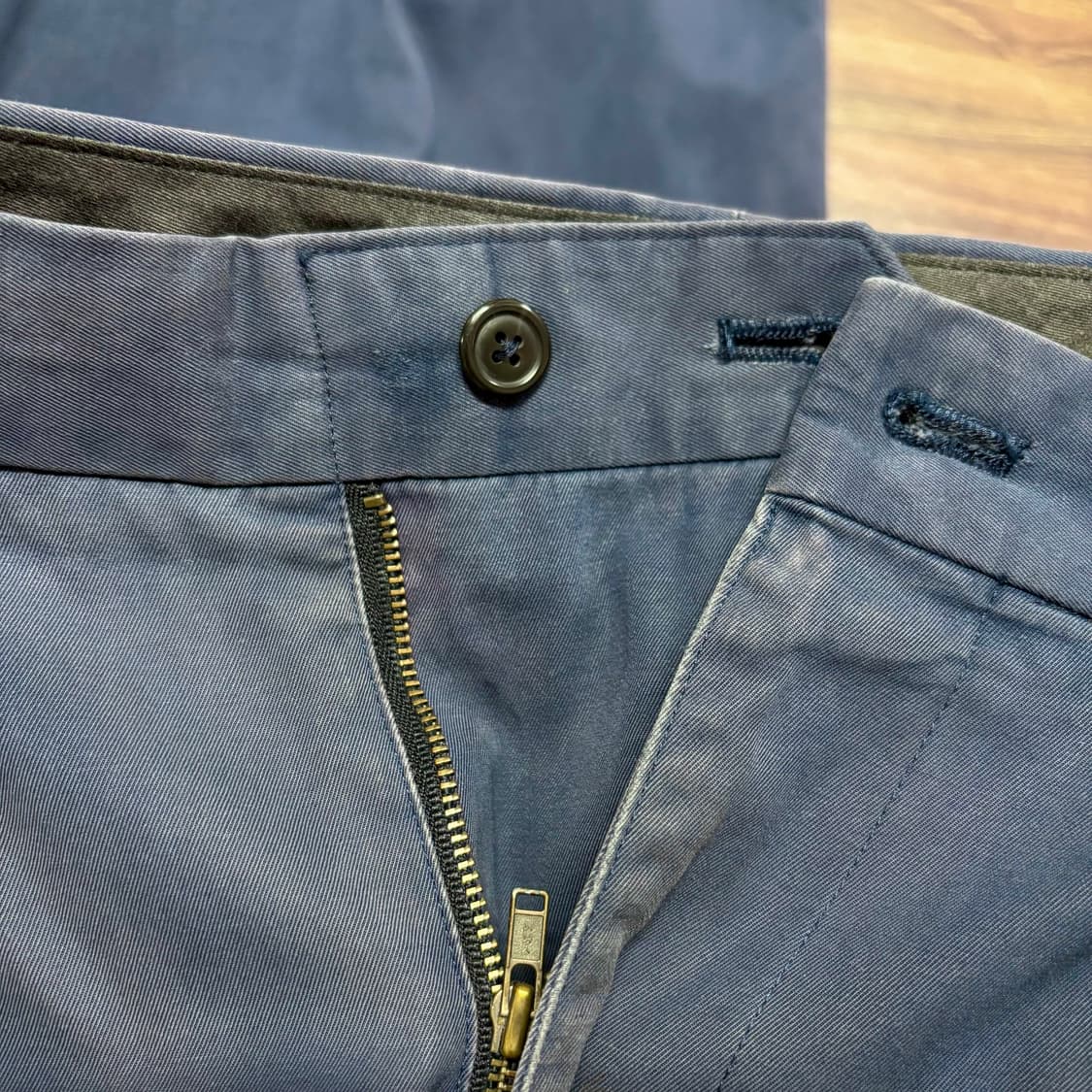 90s 이세이 미야케 issey 코튼 라벨 투턱 치노 슬랙스 팬츠 32 상품이미지4