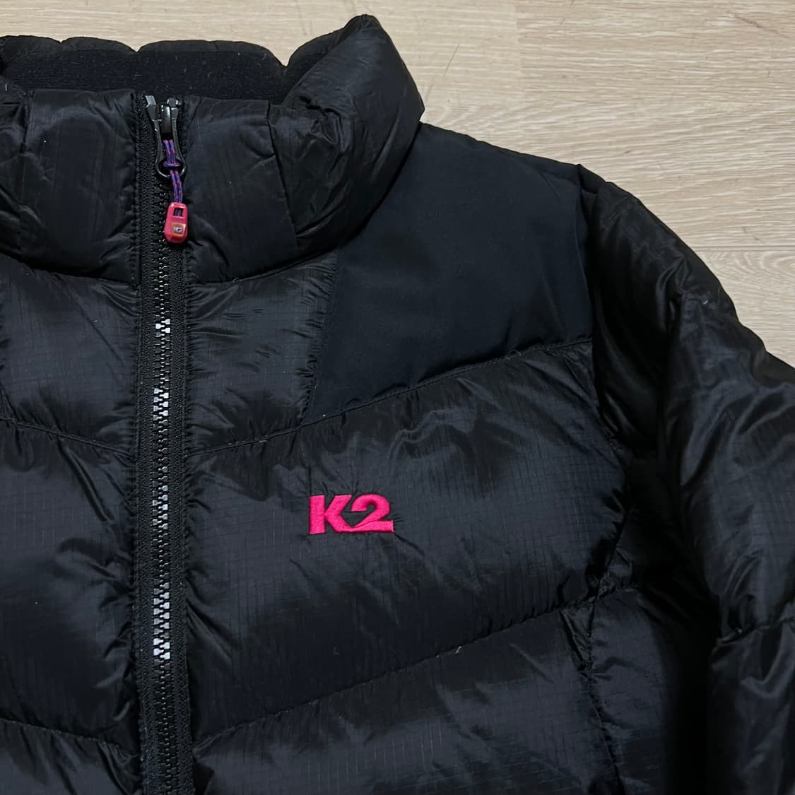 K2 아웃도어 남여공용 구스다운 경량패딩 점퍼 [블랙] S/90 상품이미지4