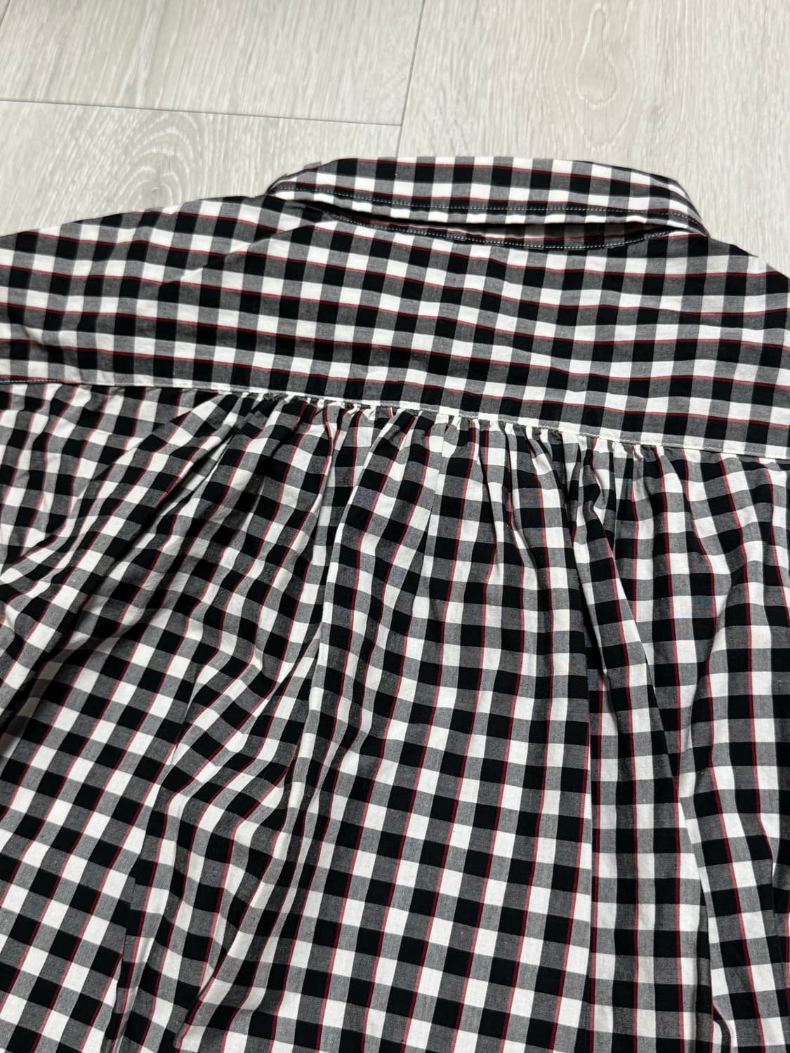 포터클래식 트리컬러 깅엄체크 롤업셔츠 S 상품이미지6