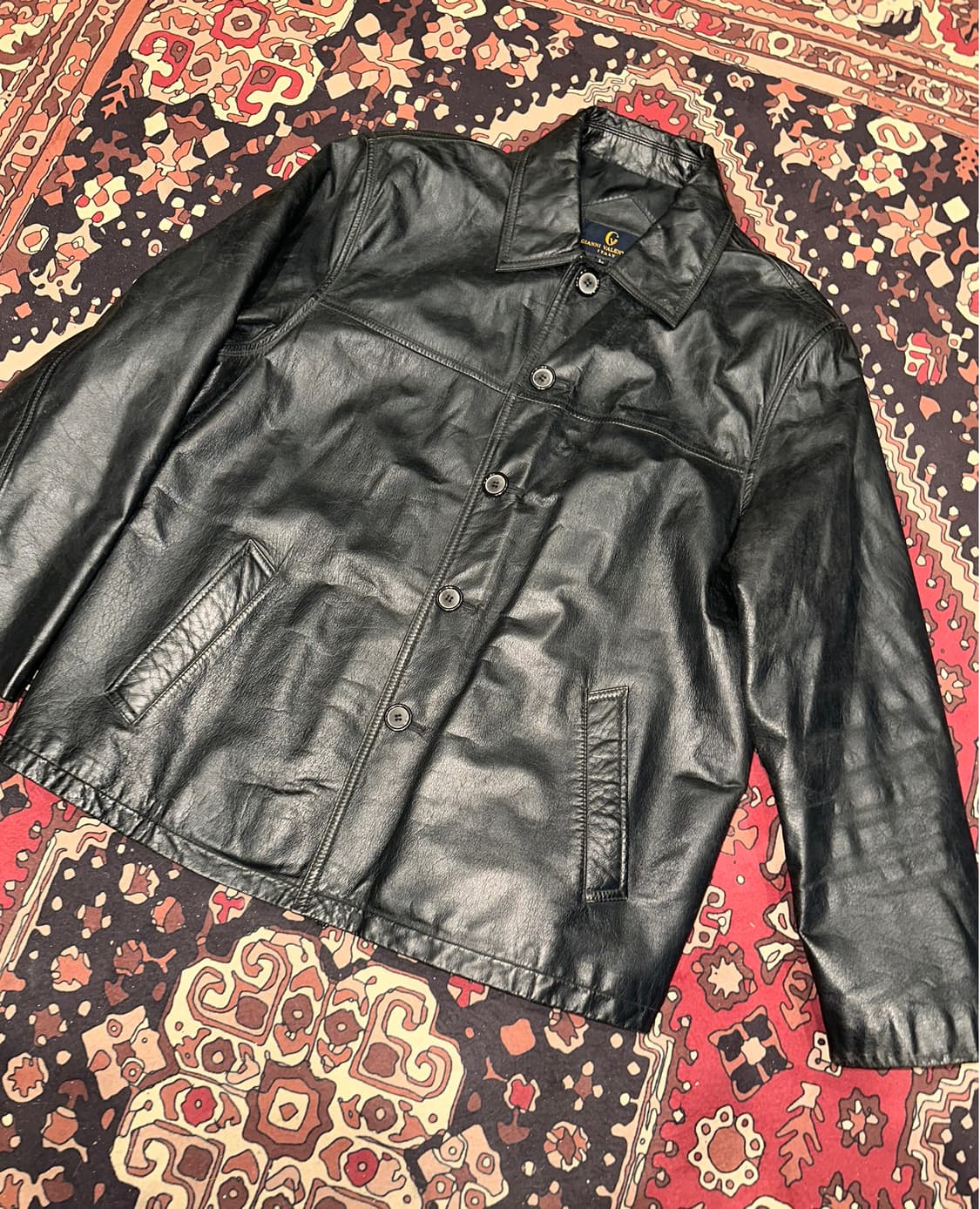 ( L ) 가죽카코트 가죽자켓 레더자켓 빈티지가죽 가죽셔츠 가죽남방 상품이미지3