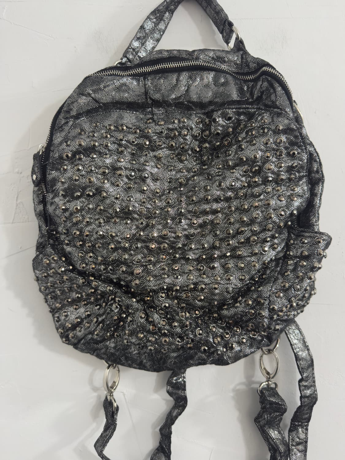 silver cubic backpack 상품이미지5