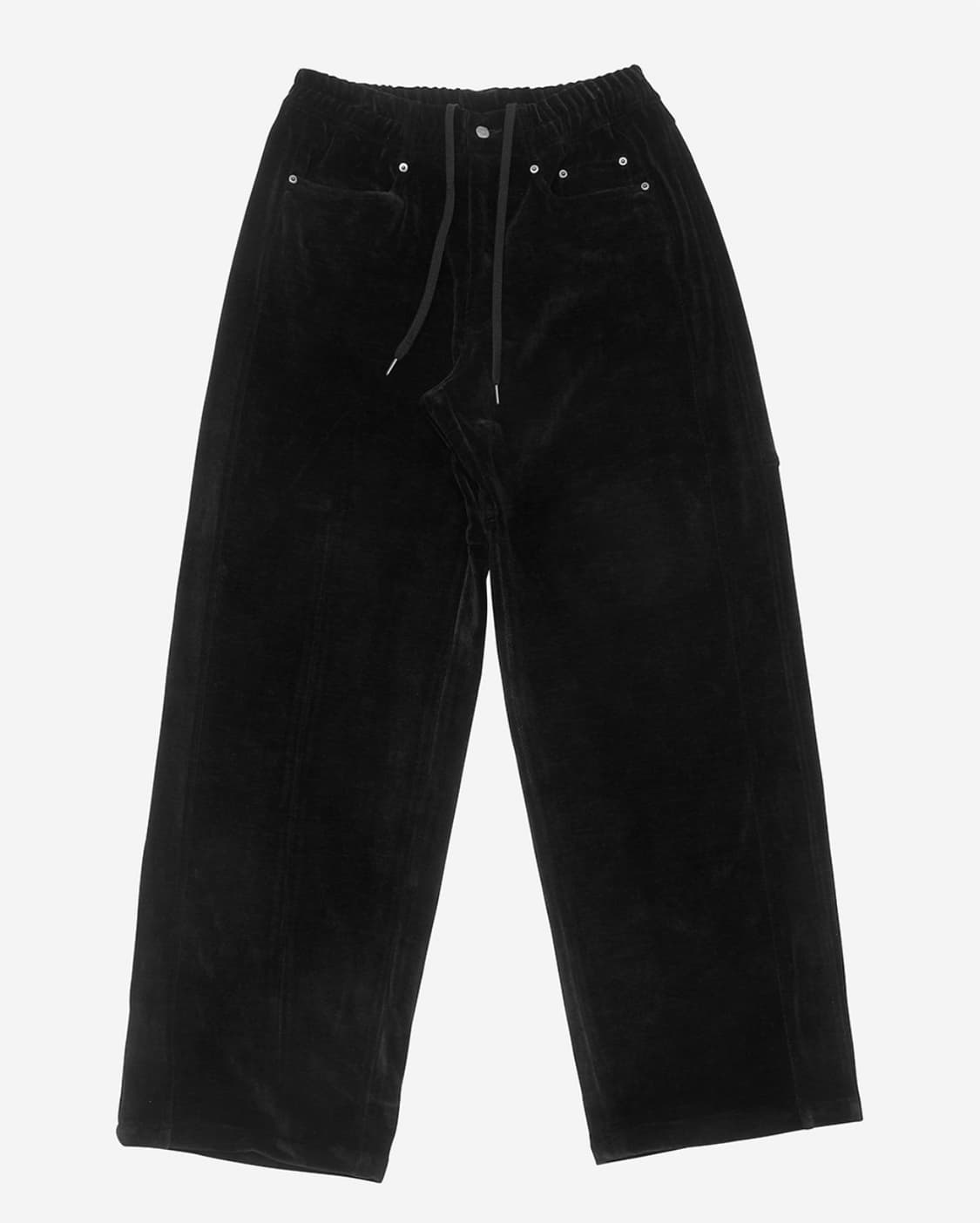 알렌느 드로우스트링 벨루아 팬츠 블랙 상품이미지2