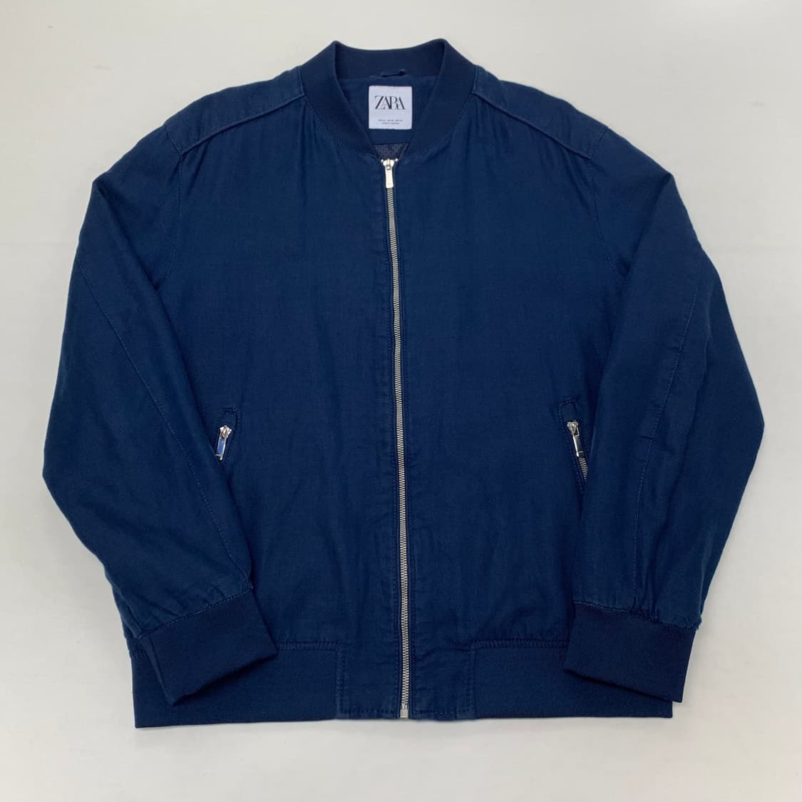 ZARA 자라 린넨 블루종 자켓 (XL) 상품이미지1